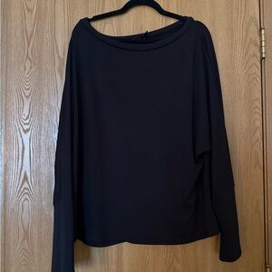 SHEIN Elegant Black Long Sleeve Tee